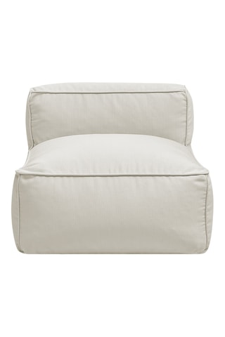 Chauffeuse de jardin Giulia - Beige - 1 place - En tissu lisse