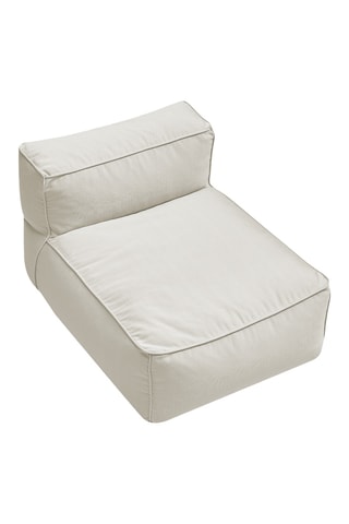 Chauffeuse de jardin Giulia - Beige - 1 place - En tissu lisse