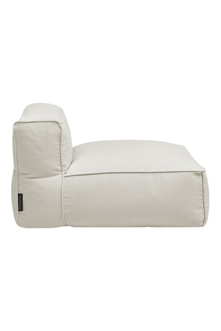 Chauffeuse de jardin Giulia - Beige - 1 place - En tissu lisse