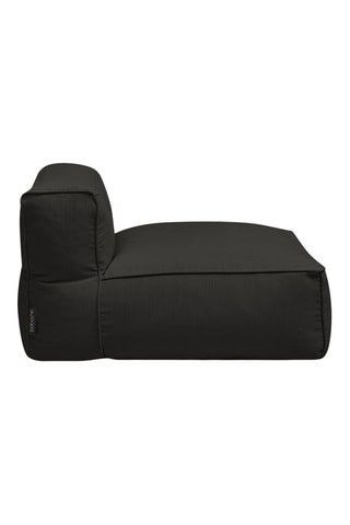 Chauffeuse de jardin Giulia - Noir - 1 place - En tissu lisse