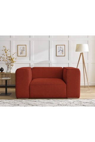 Fauteuil Zephyr - Orange - En tissu texturé