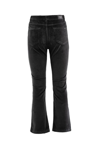Pantalon wide legs en velours  - Gris foncé