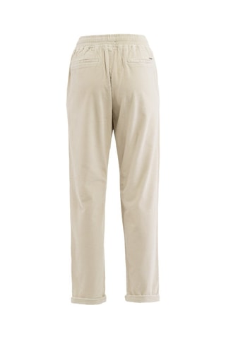 Pantalon droit en velours  - Beige