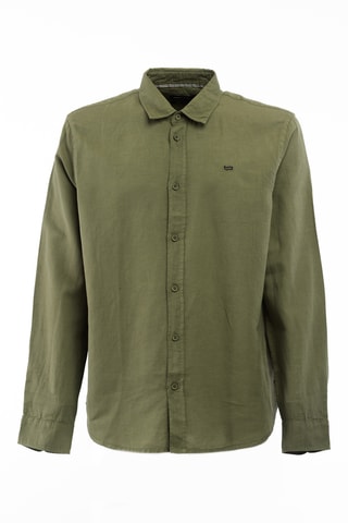Chemise en lin - Vert olive