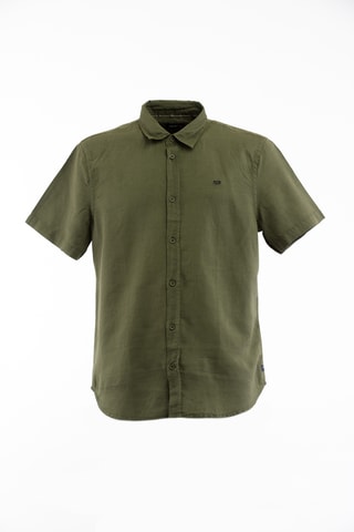 Chemise en lin - Vert olive