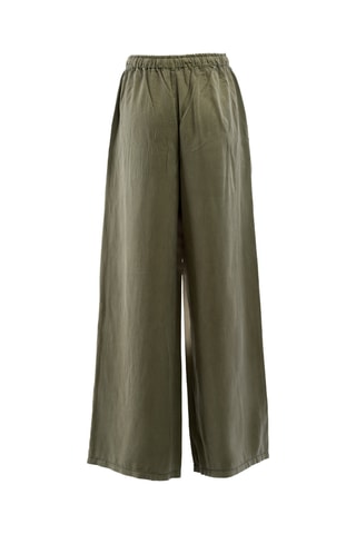 Pantalon wide legs - Vert olive