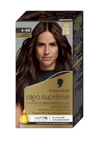 Coloration cheveux oléo suprême - 4.86 châtain chocolat - 115 g