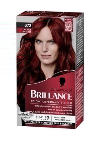 Coloration cheveux Rouge intense Brillance - 872 - 170 g