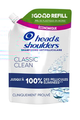 3 x Eco-recharge Shampoing Antipelliculaire Classic - 550 ml - Head & Shoulders