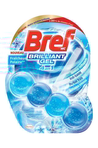 11 x Bloc WC Brilliant Gel Bref WC - Fraîcheur Polaire