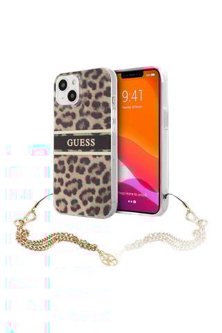 Laccetto al collo 4G universale smartphone - Nero e argento - Guess