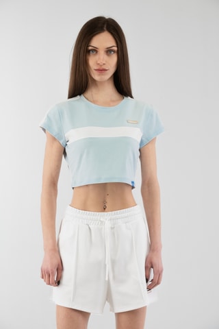 Crop Top Stretch - Hemelsblauw