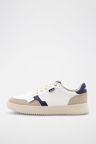 Sneakers - Wit en marineblauw
