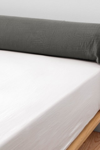 Federa cuscino alla francese in garza di cotone 125 g/m² Gaïa - Granito