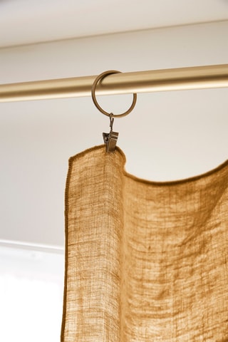 Tenda regolabile in lino Soline - Caramello - 140 x 270 cm