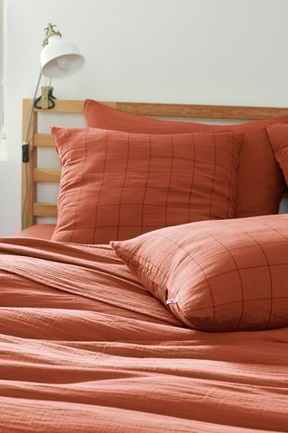 Federa in cotone Gaïa Match - Terracotta