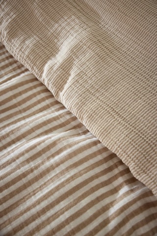 Copripiumino Romie  - Beige e bianco