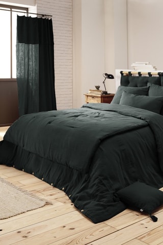 Copripiumino Gaia in cotone 125 g/m² - Verde scuro