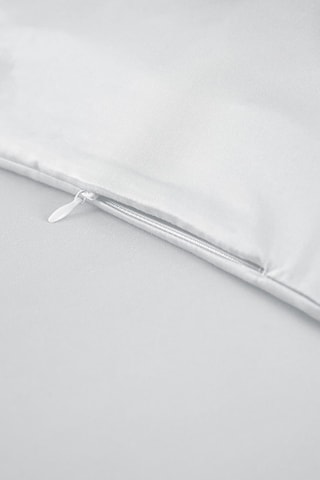Copripiumino in raso di bambù Salomé - Bianco