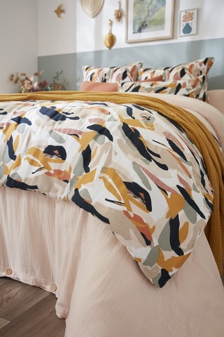 Runner letto Gaïa - Giallo e grigio