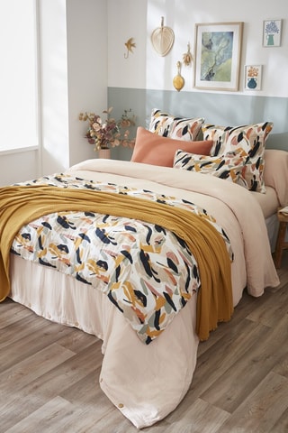 Runner letto Gaïa - Giallo e grigio