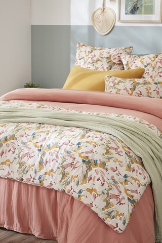 Runner letto Clarence - Bianco e rosa