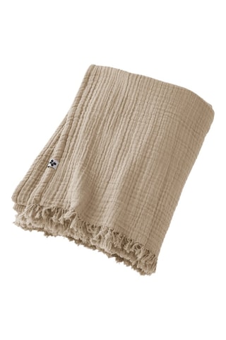 Plaid Gaïa - 130 x 160 cm - Beige