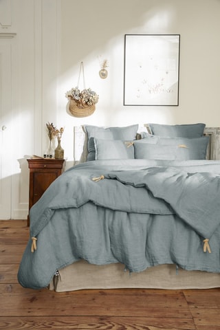 Copridivano in lino Soline - Blu