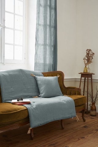 Copridivano in lino Soline - Blu