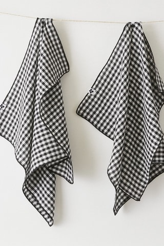 2 strofinacci Vickie - Nero e bianco