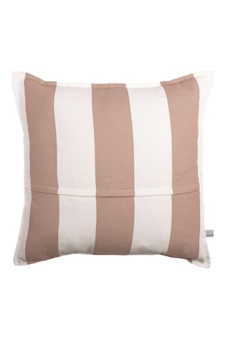 Copricuscino Noa - Bianco e terracotta - 45 x 45 cm