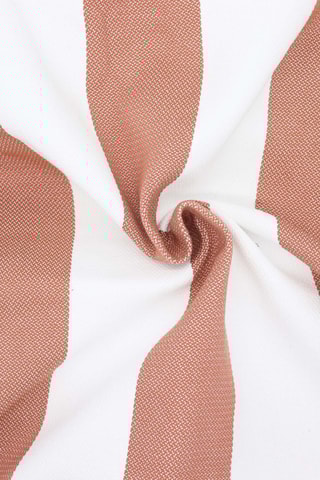 Copricuscino Noa - Bianco e terracotta - 40 x 60 cm