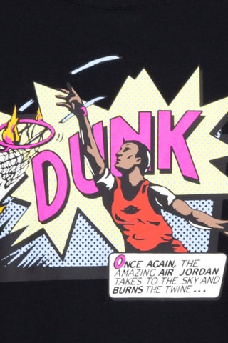 Tshirt Air Jordan Comics Dunk - Noir, jaune et rose