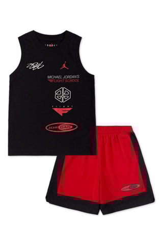 Débardeur et short Brooklyn - Noir et rouge