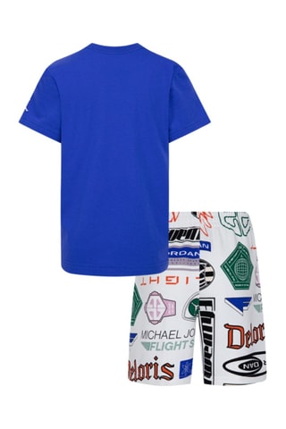 Tshirt et short Brooklyn - Blanc et bleu