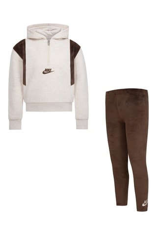 Sweat à capuche et legging polaire - Nike - Marron