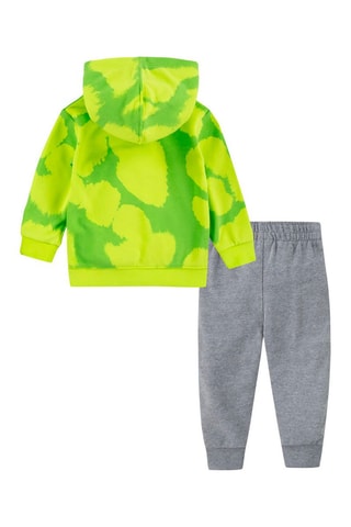 Sweat et pantalon - Vert, jaune et gris