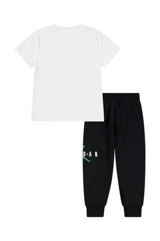 Tshirt et pantalon - Blanc, noir et vert
