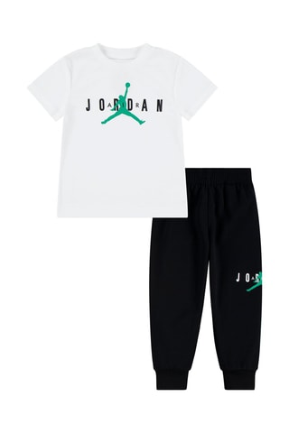 Tshirt et pantalon - Blanc, noir et vert