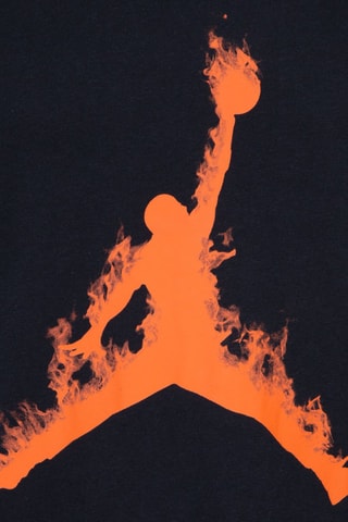 T-shirt Flames - Jordan - Bleu et rouge