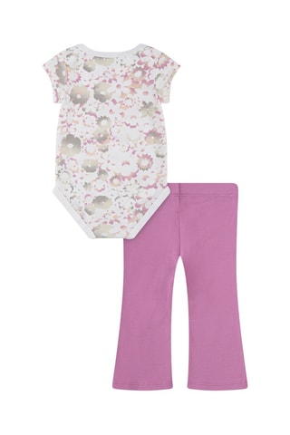 Body et pantalon - Rose et blanc
