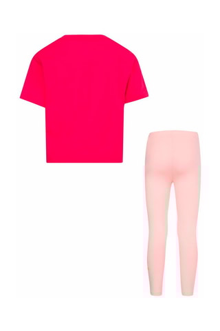 Tshirt et legging - Bleu, orange et rose