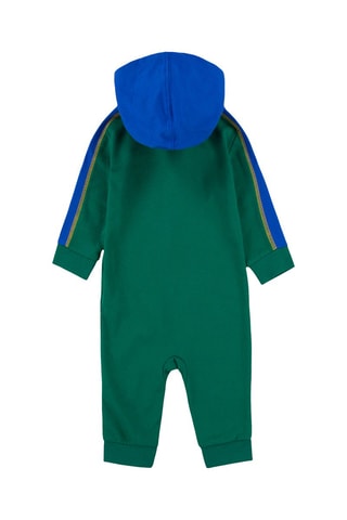 Grenouillère à capuche - Nike - Bleu, vert et jaune