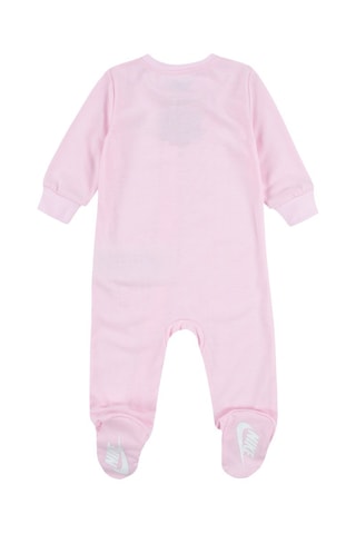 Grenouillère et bavoir - Rose et blanc