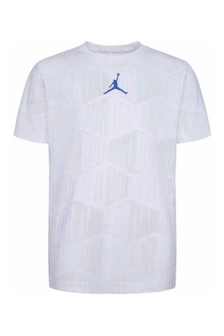 Tshirt - Blanc, bleu et gris