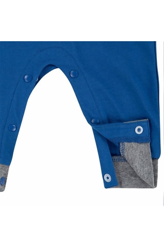 Combinaison - Blanc, bleu, jaune et gris