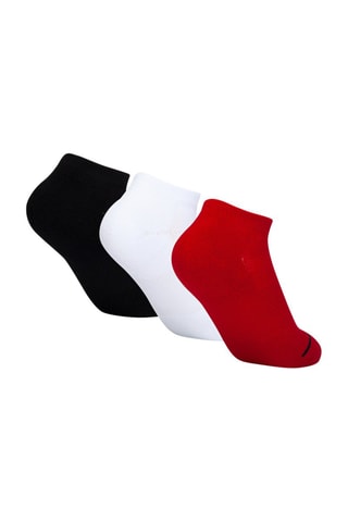 3 paires de socquettes Jumpman - Jordan - Blanc, noir et rouge