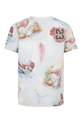 Tshirt - Blanc, orange et rose