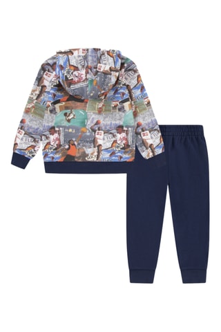 Sweat à capuche et pantalon polaires - Nike - Bleu marine