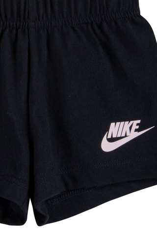 Tshirt noué sans manches et short Summer Daze - Blanc, noir et orange